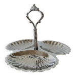 Plat inox serviteur forme coquillages Plat inox serviteur forme coquillages