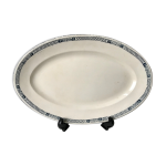Plat oval terre de fer salins fin xixème Plat oval terre de fer salins fin xixème