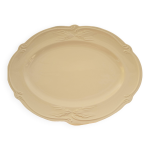 Plat ovale faencerie de gien collection  rocaille