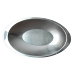 Plat ovale en inox made in france anne 80.