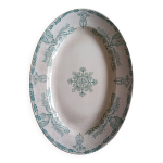 Plat ovale en terre de fer  compi�gne  k&g lun�ville