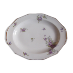 Plat en porcelaine de limoges b&c bernardaud