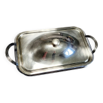 Plat pyrex et argent