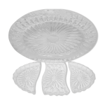 Plat et ramequins cristal