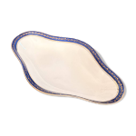 Plat ravier ramequin saladier 23cm porcelaine limoges bleu dor� betoule