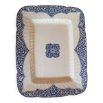 Plat rectangulaire de gien fin du xix ime 1880