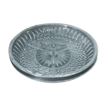 Plat rond  apritif en verre