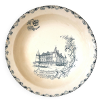 Plat rond et creux céramique terre de fer clairefontaine série château Plat rond et creux céramique terre de fer clairefontaine série château