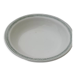 Plat rond creux en fa�ence de saint amand mod�le 4015 diam 27 cm