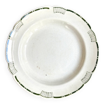 Plat rond creux lunville en terre de fer, service  londres