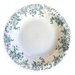 Plat rond creux st amand & hamage en terre de fer, service  campanule