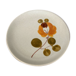 Plat rond en faence de st amand modle loire