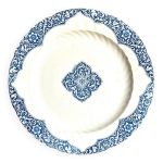 Plat rond gien en terre de fer