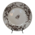 Plat rond hb&cie en terre de fer modle  glantines