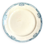 Plat rond longchamp en terre de fer, service lily Plat rond longchamp en terre de fer, service lily