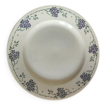 Plat rond plat porcelaine de gien Plat rond plat porcelaine de gien