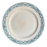 Plat rond salins en terre de fer, service  directoire