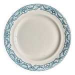 Plat rond salins en terre de fer, service  directoire