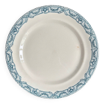 Plat rond salins en terre de fer, service  directoire