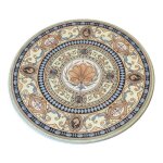 Plat rond sarreguemines polychrome Plat rond sarreguemines polychrome