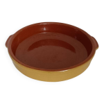 Plat rond en terre cuite