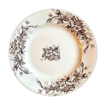 Plat rond en terre de fer hb & cie