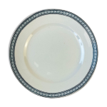 Plat rond terre de fer st amand & hamage mod�le laurier made in france