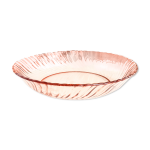 Plat rond en verre d�pression rose  rosaline  arcoroc de luminarc