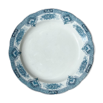 Plat rond vintage terre de fer onnaing mod�le   printemps