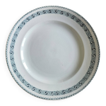 Plat de service ancien en faence de saint - amand (nord)