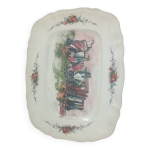 Plat de service. faencerie digoin sarreguemines. motif alsacien.