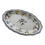 Plat de service ovale en faïence de gien « oiseaux de paradis » Plat de service ovale en faïence de gien « oiseaux de paradis »