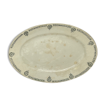 Plat de service ovale faencerie de castres 