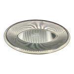 Plat de service ovale inox / plateau jean couzon orf�vre - neuf