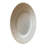 Plat de service porcelaine blanche vintage