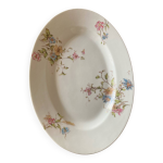 Plat de service porcelaine blanche vintage