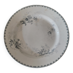 Plat de service rond terre de fer ht boulenger & cie choisy le roi décor roscoff Plat de service rond terre de fer ht boulenger & cie choisy le roi décor roscoff