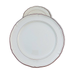 Plat de service rond villeroy & boch festonné marron Plat de service rond villeroy & boch festonné marron