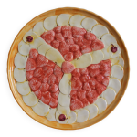 Plat  tarte barbotine fraises fruits