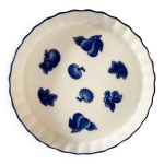 Plat à tarte en porcelaine afibel, années 1970 Plat à tarte en porcelaine afibel, années 1970
