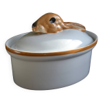 Plat  terrine porcelaine  feu de paris solognote cration ferrand