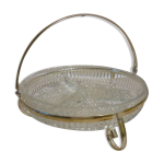 Plat en verre cisel