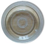 Plat en verre rond