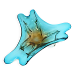 Plat en verre souffl� de murano, ann�es 1960