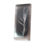 Plateau en acier inox dcor grav  la main  accrocher