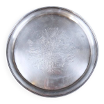 Plateau en argent massif sign sazikov plat de mariage russe de 1868