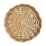 Plateau  fromage ou plat  gteaux vintage en osier