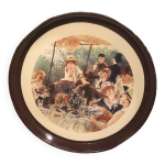 Plateau mtal maill  le djeuner des canotiers  renoir