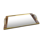 Plateau miroir doré art déco Plateau miroir doré art déco