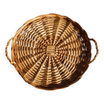 Plateau en osier avec anses